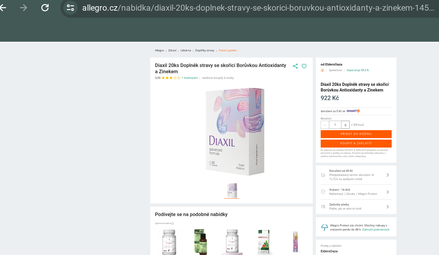 diaxil podvod