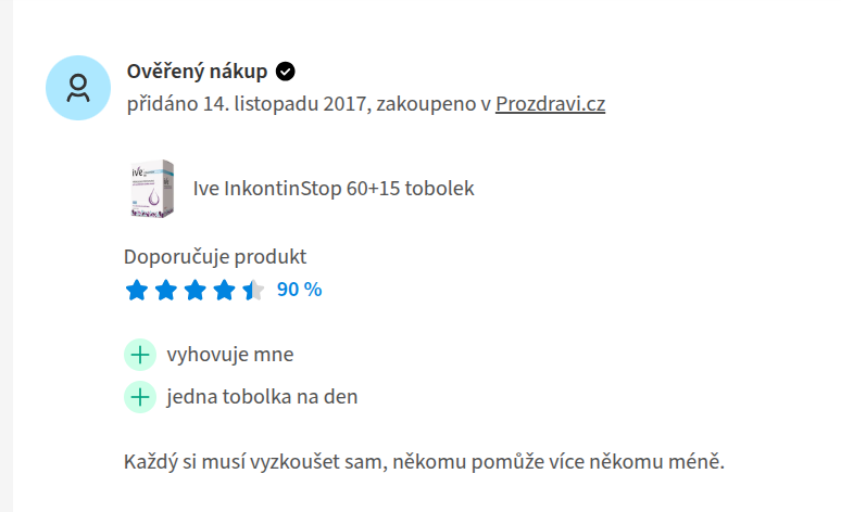 ive inkontinstop